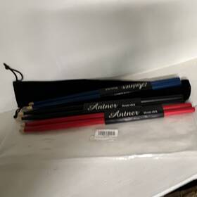 Antner X002hz4j8v Classic Maple 5a Drum Sticks Set 3 Pairs Red Blue Black