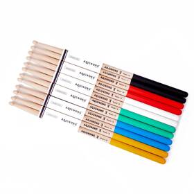 Aqjunong 735881160115 Drum Sticks Classic 5a Maple Wood Tip 6 Pair No-slip Drumsticks For Kids And