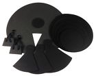 Black Set Drum Piece - Pads Silent Practice Quiet Covers Foam 12 12-pcs