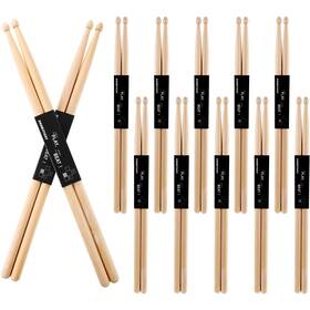 Joyfolk Dag-joyfolk-0035 10 Pairs 7a Drum Sticks Bulk Classic Maple Wood Tip Drumsticks For Kids Begi