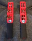 Lp181 Lp Sticks Percussion Red Jingle Drum Tambourine Pair Latin