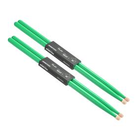 Mea240317ee000312 Meccanixity 2 Pair Maple Wood Drumstick Anti Slip Handle Grips 7a Green Classic Drum Stic