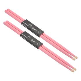 Mea240317ee000314 Meccanixity 2 Pair Maple Wood Drumstick Anti Slip Handle Grips 7a Pink Classic Drum Stick