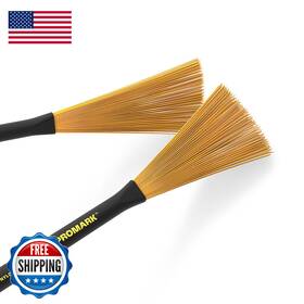 Promark B0c6mvqrxn Light Nylon Brush 5b - Yellow Jazz Wire For Snare Drums