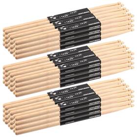 Taicheut B0br384fsg 72 Pieces 36 Pairs 5a Drumsticks Maple Wooden Drum Sticks Wood Tip