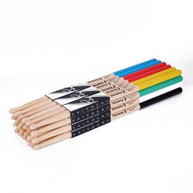 Vaisoeny 735881160191 Drum Sticks With Non-slip Rubber Handle 5a For Adults 12 Pairs Cl
