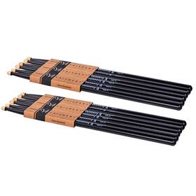 Vaisoeny 735881160283 Drumsticks Lacquered 5a Classic Hard Maple Wood Drum Sticks 6 Pair Drumstic