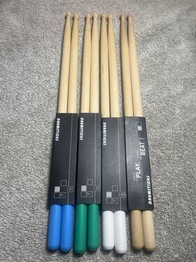 Vat-stk-vhp5aw Vater Great To Play Hard Beat Drumsticks Blue White Green And Original 4 Pack Vat-stk-vhp5aw Vater Great To Play Hard Beat Drumsticks Blue White Green And Original 4 Pack