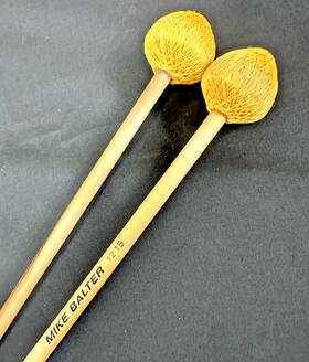 Vic Firth 121b Mike Balter Extra Hard Mallets Birch Yellow - Very Good 1 Shaft Replaced