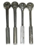 Vtg Lot 4TOOLS/ 2 SK,1 Vlchek Fleet 3/8" Drive Round Head Handle Ratchet. Fixed Price $62.99.