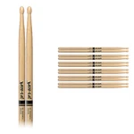 6 Pair Promark Wood Oval Tip Medium Taper Hickory Drumsticks / TX5BW. Fixed Price $79.95.