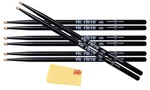 Vic Firth American Classic 5A Wood-tipped Drumsticks Black, 4 Pairs With Austi. Fixed Price $49.99.