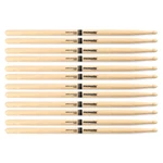 6 Pairs Promark Wood Oval Tip Short Taper Hickory Drumsticks / TX2BW. Fixed Price $79.95.