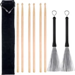 Augshy Drum SET,3 Pairs 5A Hard Maple Wood And 1 Black. Fixed Price $20.24.