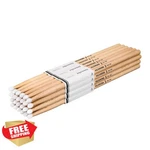 Aqjunong 5A Oak Drum Sticks Nylon Tip 12 Pair. Fixed Price $55.98.