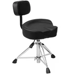 Tizeco Hydraulic Drum Throne With Backrest, Black. Fixed Price $143.85.