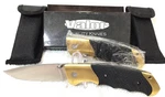 2 New Valor Folding Pocket Knife Manual Thumb Brass Bolster Non Slip Grip. Fixed Price $18.96.
