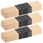 72 Pieces 36 Pairs 5A Maple Wooden Tip Drumstic.... Fixed Price $60.60.