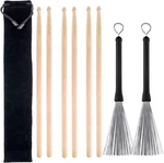 Augshy Drum SET,3 Pairs 5A Hard Maple Wood And 1 Black. Fixed Price $20.41.
