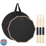 Meccanixity Practice Drum Pad Set, 12 Inch Double Sided Silent Sn. Fixed Price $44.99.