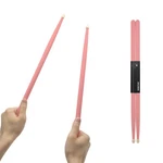 5A Maple Wood Drumsticks, Non-slip Grip, Classic Pink For Kids Adu.... Fixed Price $13.60.