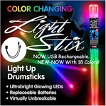 Marching Band 6 Pack Color Changing Led Drum Sticks Usb New Now Rechargeable. Fixed Price $100.00.